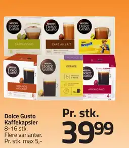 Fleggaard Dolce Gusto Kaffekapsler erbjuda