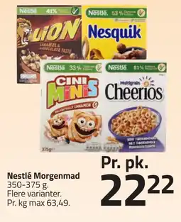 Fleggaard Nestlé Morgenmad erbjuda