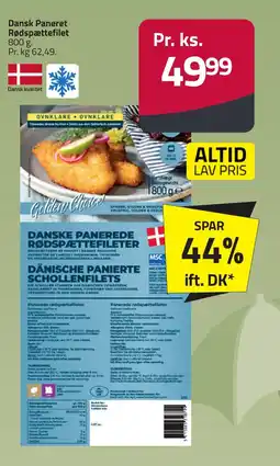 Fleggaard Dansk Paneret Rødspættefilet erbjuda