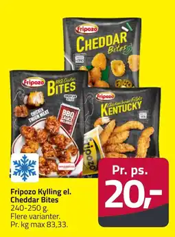 Fleggaard Fripozo Kylling el. Cheddar Bites erbjuda
