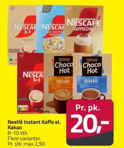 Fleggaard Nestlé Instant Kaffe el. Kakao erbjuda