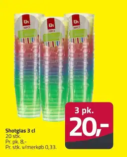 Fleggaard Shotglas 3 pk erbjuda