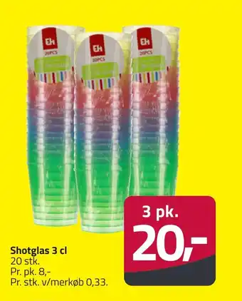 Fleggaard Shotglas 3 pk erbjuda