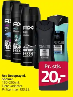Fleggaard Axe Deospray el. Shower erbjuda