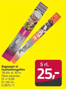 Fleggaard Bagepapir el. Husholdningsfilm erbjuda