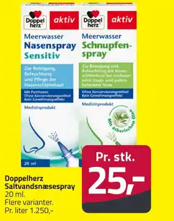 Fleggaard Doppelherz Saltvandsnæsespray erbjuda