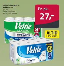 Fleggaard Veltie Toiletpapir el. Køkkenrulle erbjuda