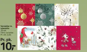 Fleggaard Servietter m. Julemotiv erbjuda