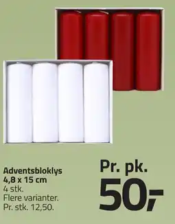 Fleggaard Adventsbloklys 4,8 x 15 cm erbjuda