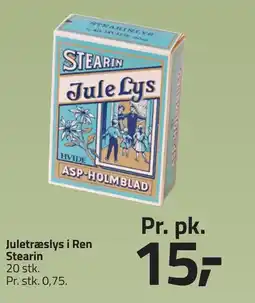 Fleggaard Juletræslys i Ren Stearin erbjuda
