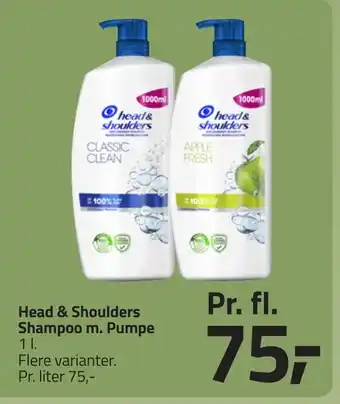 Fleggaard Head & Shoulders Shampoo m. Pumpe erbjuda