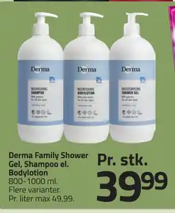 Fleggaard Derma Family Shower Gel, Shampoo el. Bodylotion erbjuda