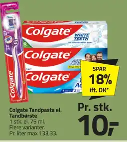 Fleggaard Colgate Tandpasta el. Tandbørste erbjuda