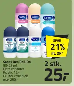 Fleggaard Sanex Deo Roll-On erbjuda