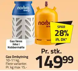 Fleggaard Gas Ombytning erbjuda