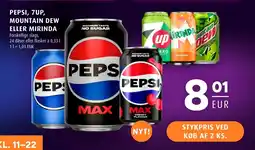 Scandinavian Park Pepsi, 7up, Mountain dew eller Mirinda erbjuda