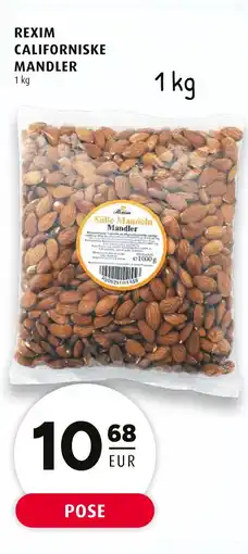 Scandinavian Park Rexim Californiske mandler erbjuda