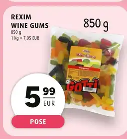 Scandinavian Park Rexim wine gums erbjuda