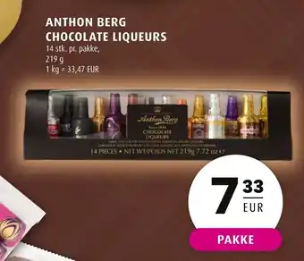 Scandinavian Park Anthon berg chocolate liqueurs erbjuda