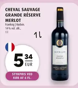 Scandinavian Park Cheval sauvage grande réserve merlot erbjuda