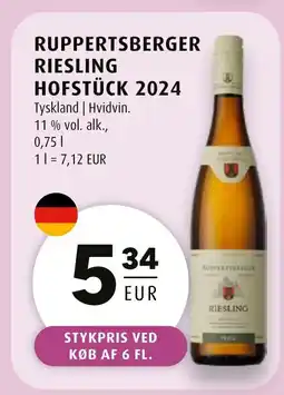 Scandinavian Park Ruppertsberger riesling hofstück 2024 erbjuda