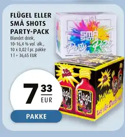 Scandinavian Park Flügel eller Små shots party-pack erbjuda