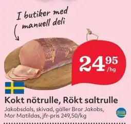 Hemköp Kokt nötrulle, Rökt saltrulle erbjuda