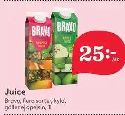 Hemköp BRAVO Juice erbjuda
