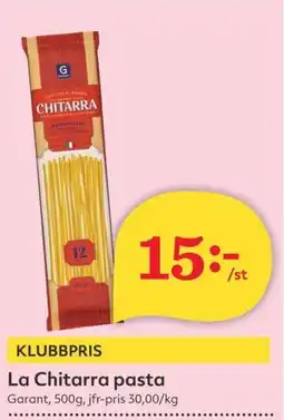Hemköp Garant La Chitarra pasta erbjuda