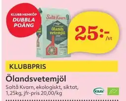 Hemköp Saltå Kvarn Ölandsvetemjöl erbjuda