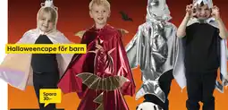 Rusta Halloweencape för barn erbjuda