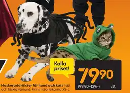 Rusta Maskeraddräkter för hund och katt erbjuda