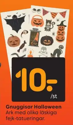 Rusta Gnuggisar Halloween erbjuda