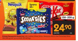 Rusta Kitkat/Nesquick/Smarties erbjuda