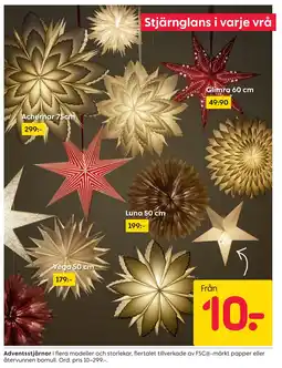 Rusta Adventsstjärnor erbjuda