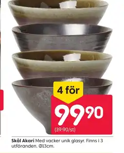 Rusta Skål Akari erbjuda