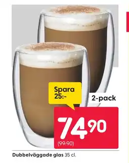 Rusta Dubbelväggade glas erbjuda