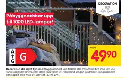 Rusta Decoration LED Light System erbjuda