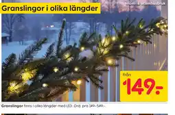 Rusta Granslingor erbjuda