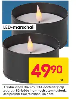 Rusta LED-marschall erbjuda