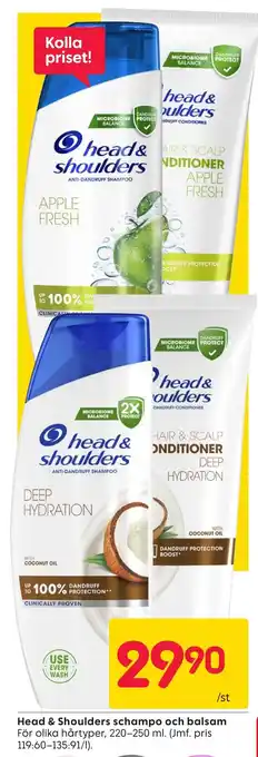 Rusta Head & Shoulders schampo och balsam erbjuda