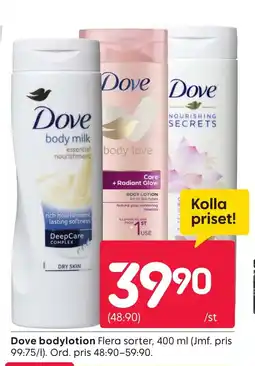 Rusta Dove bodylotion erbjuda