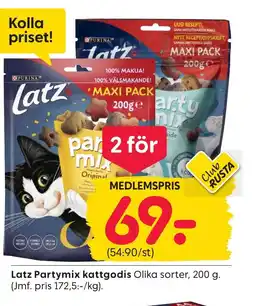 Rusta Latz Partymix kattgodis erbjuda