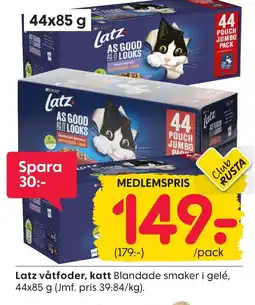 Rusta Latz våtfoder, katt erbjuda