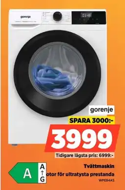 Power Gorenje Tvättmaskin WPE84AS erbjuda