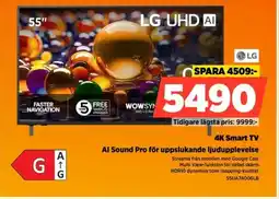 Power LG 4K Smart TV 55UA74006LB erbjuda