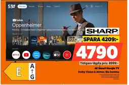 Power SHARP 4K Smart Google TV 55HL4465E erbjuda