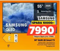 Power SAMSUNG 55" QLED 4K Smart TV TQ55Q8FAAUXXC erbjuda