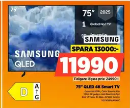Power SAMSUNG 75" QLED 4K Smart TV TQ75Q8FAAUXXC erbjuda