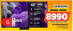 Power SAMSUNG 65" QLED 4K Smart TV TQ65Q7F5AUXXC erbjuda